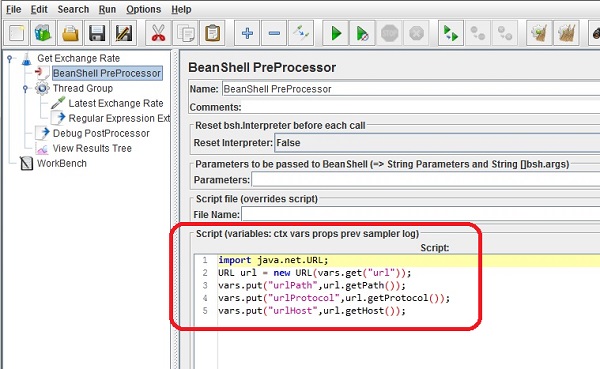 Add Variables from BeanShell Script