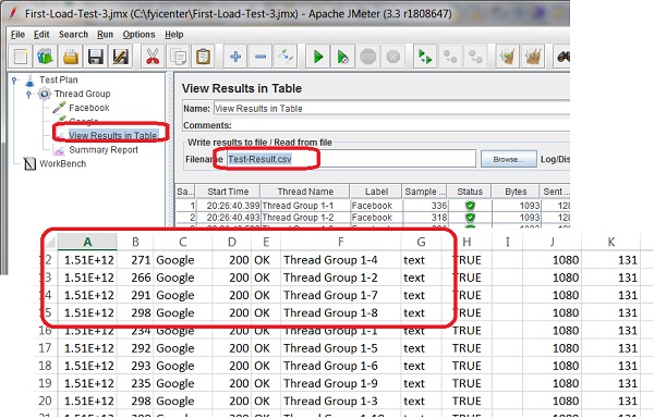 Save JMeter Load Test Result