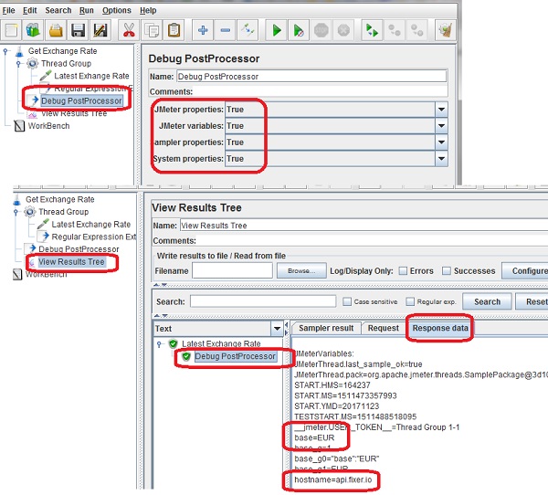 List Variables with Debug PostProcessor
