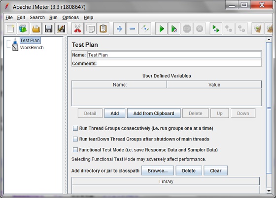 JMeter Startup Screen