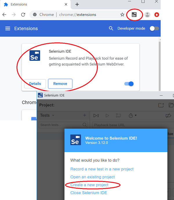 Selenium IDE as Chrome Extension