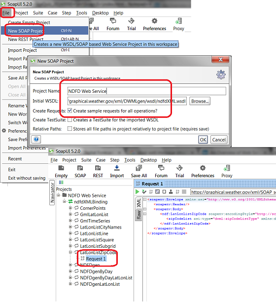 Create SOAP Project with WSDL Document