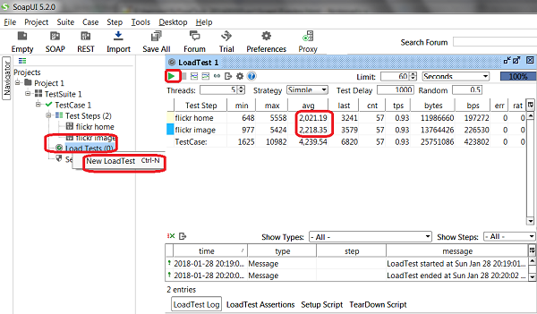 Create Load Test with SoapUI