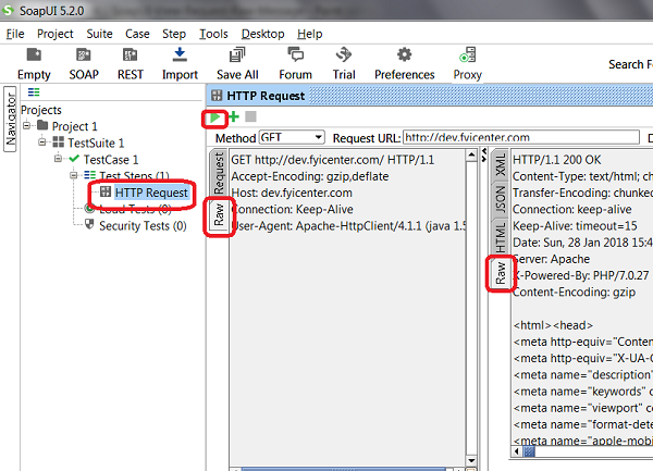 Run First SoapUI Test Project