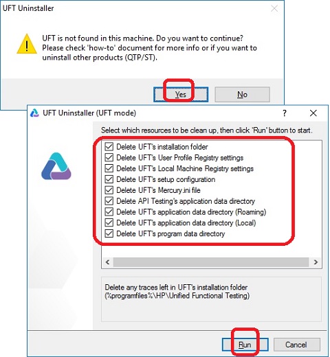 Uninstall UFT with UFTUninstaller