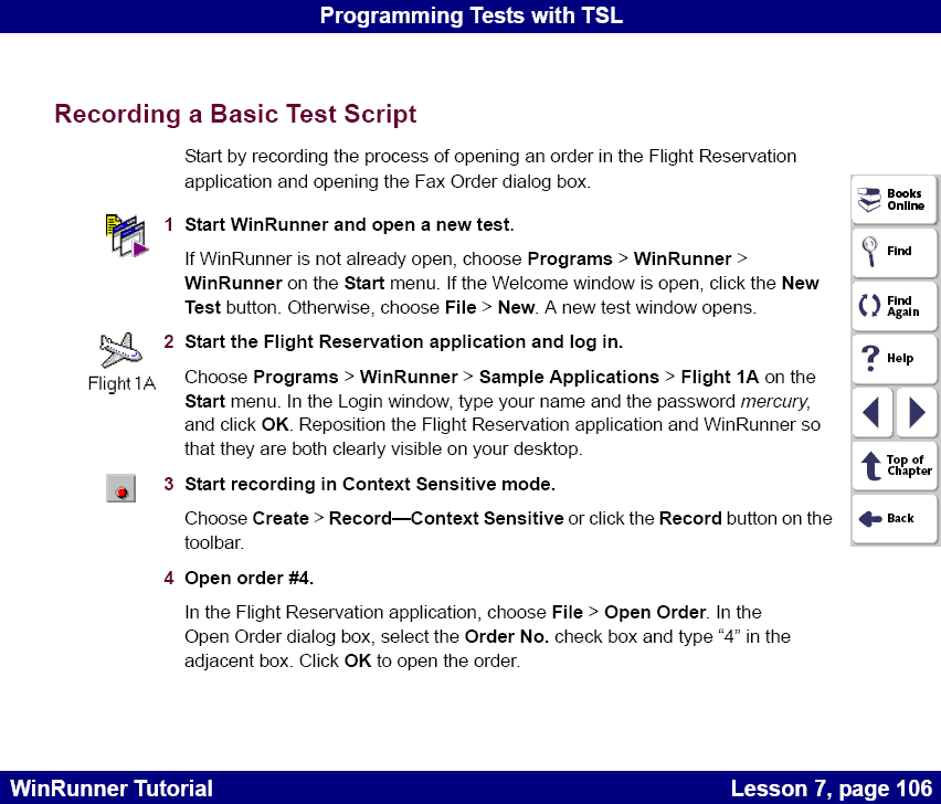 Recording a Basic Test Script