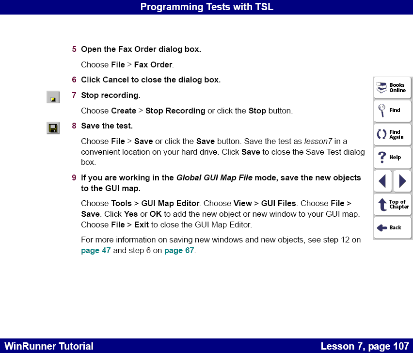 Stop recording the basic test script