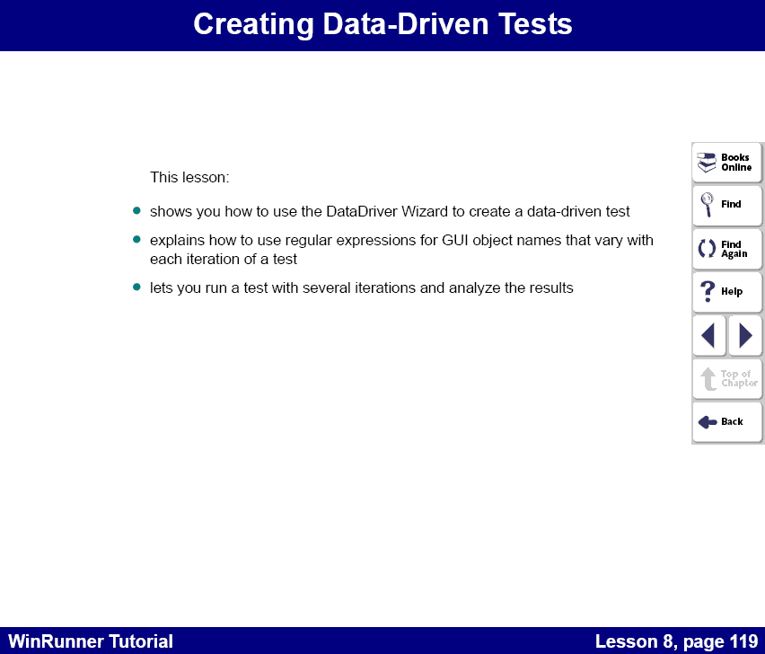 Lesson 8 - Creating Data-Driven Tests