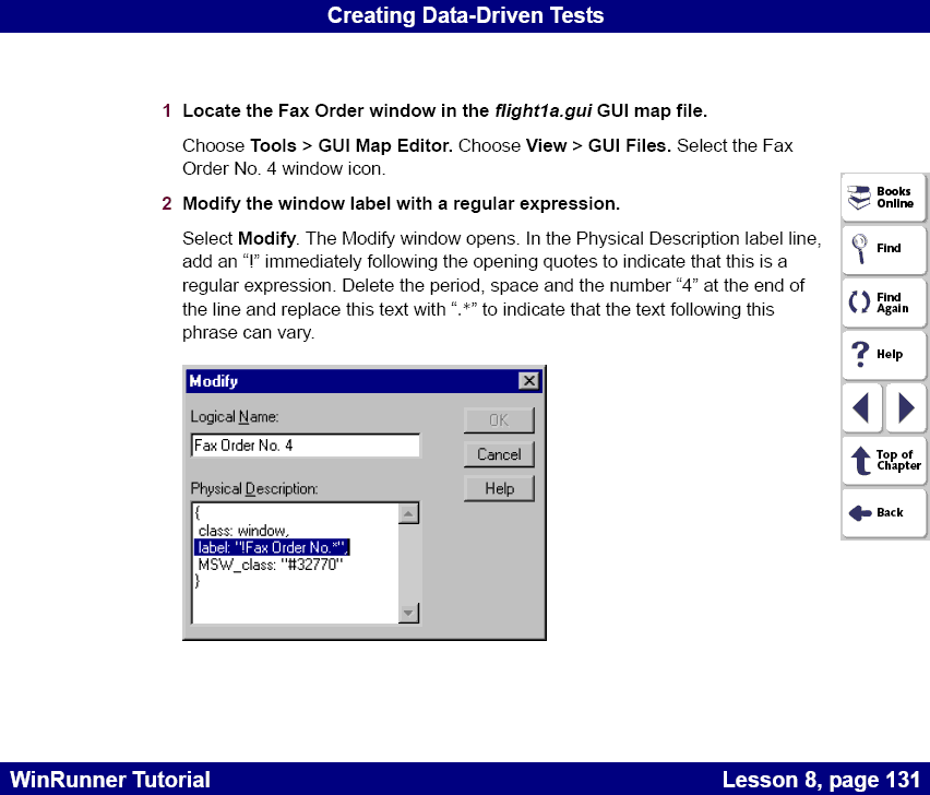Modify the window label with a regular expression