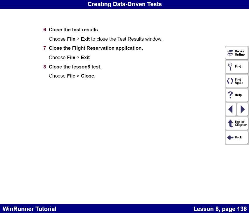 Reviewing the results from data driven tests 2