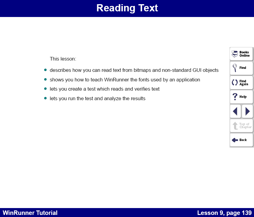 Lesson 9 - Reading Text