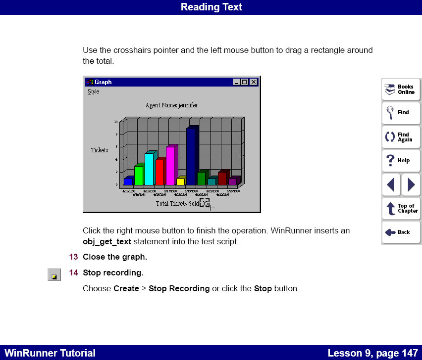 Saving the test on reading text