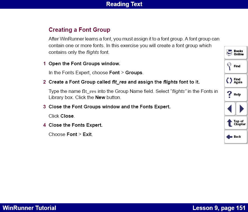 Creating a Font Group