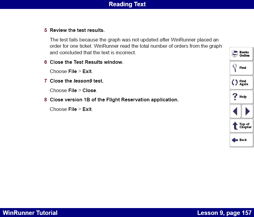 Review the test results of text checkpoint