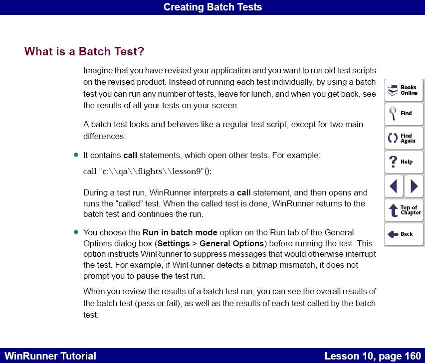 What is a Batch Test