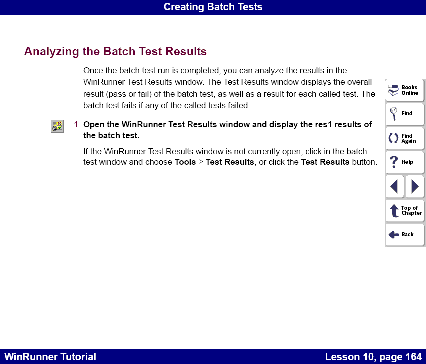 Analyzing the Batch Test Results