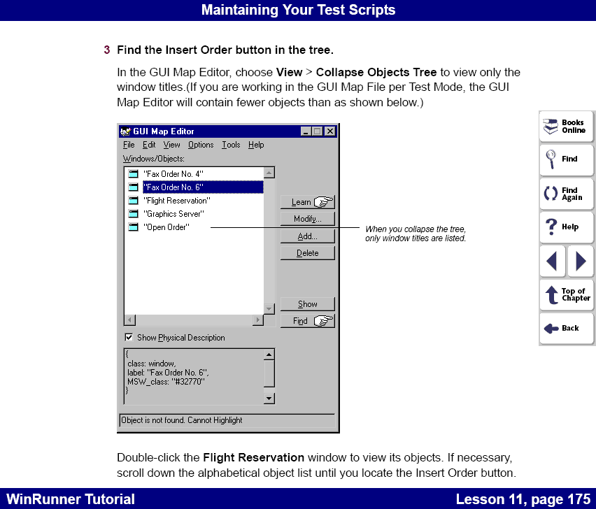 Finding an GUI object in the object tree