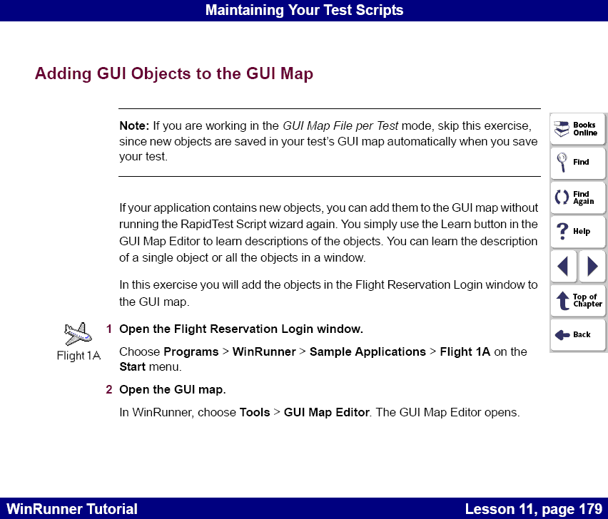 Adding GUI Objects to the GUI Map
