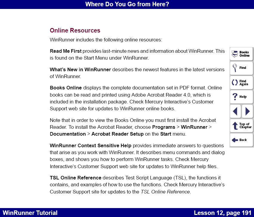 Online Resources