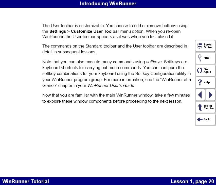 WinRunner Toolbars 2