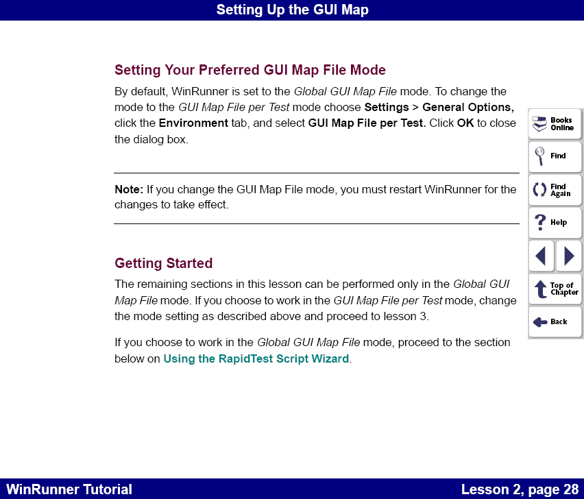 Setting Your Preferred GUI Map File Mode