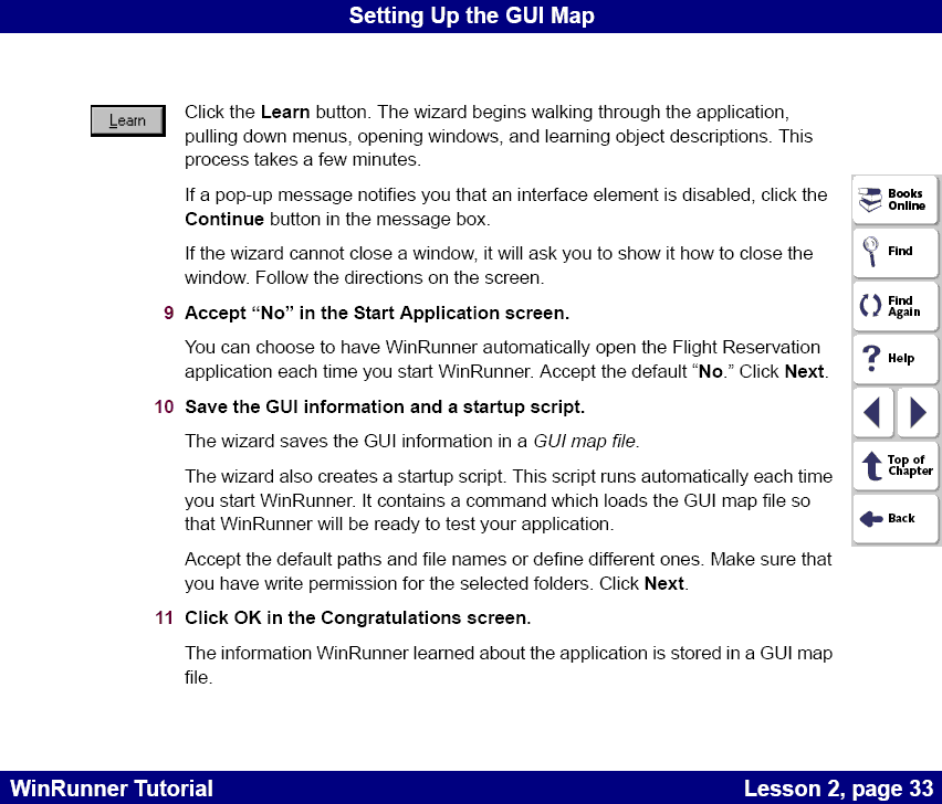 Finishing the RapidTest Script wizard 2