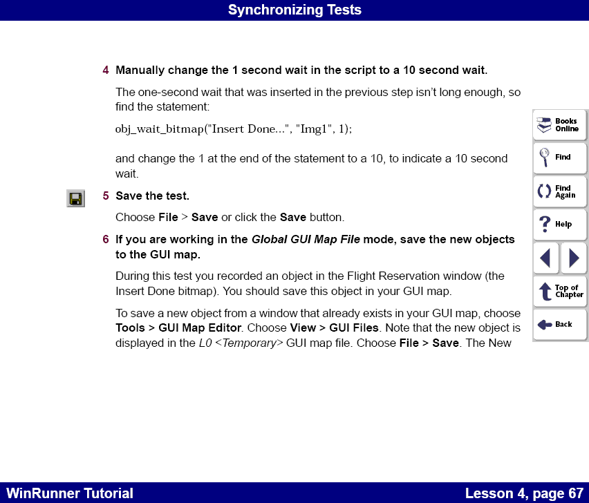 How to Synchronize the Test 2
