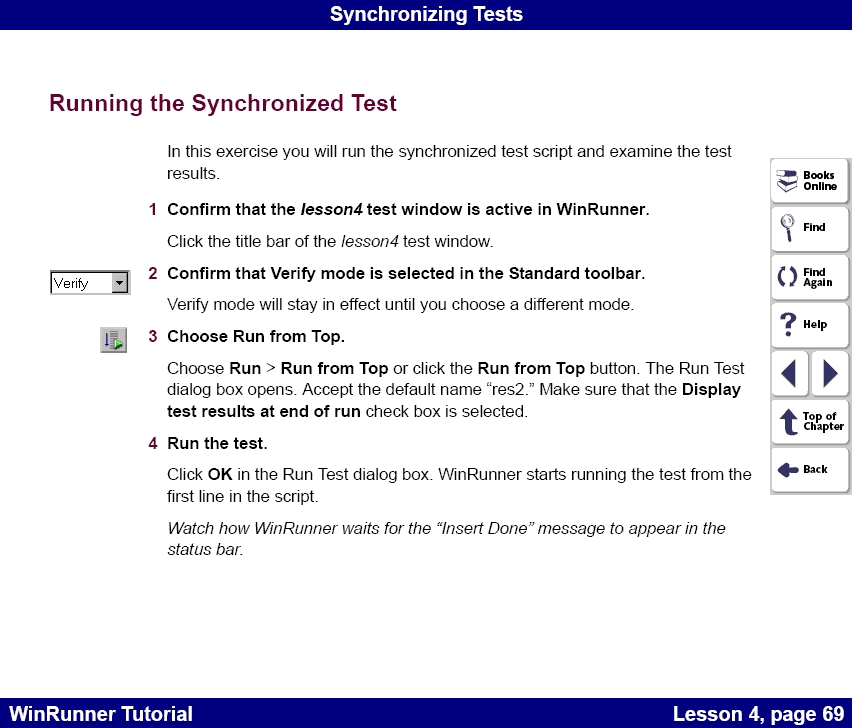 Running the Synchronized Test