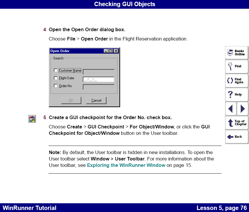 Adding GUI Checkpoints to a Test Script 2